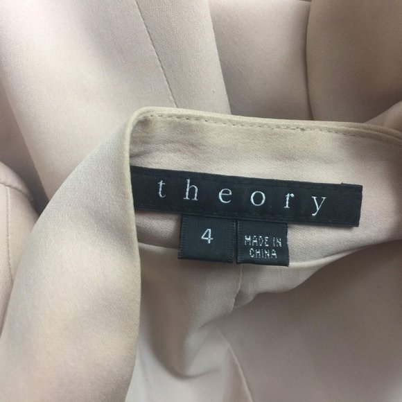 Theory Varienda Silk Lifestyle Open Front Blazer Career Business Jacket Size 4 - Picture 2 of 4